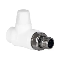 Клапан запорный TEBO сварка НР 25*3/4" прямой белый 35292