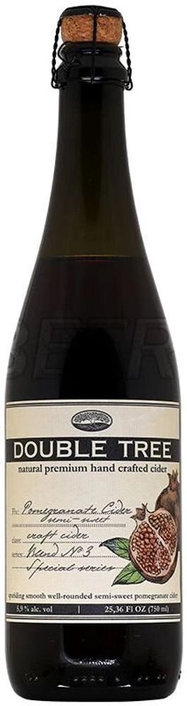 Сидр Дабл Три Гранат-Малина / Double Tree Pomegranate-Raspberry Mead 0.75 - стекло