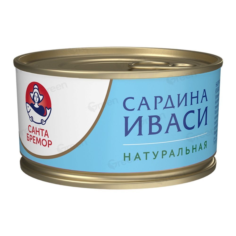 Сардина Иваси Санта Бремор Натуральная 230г