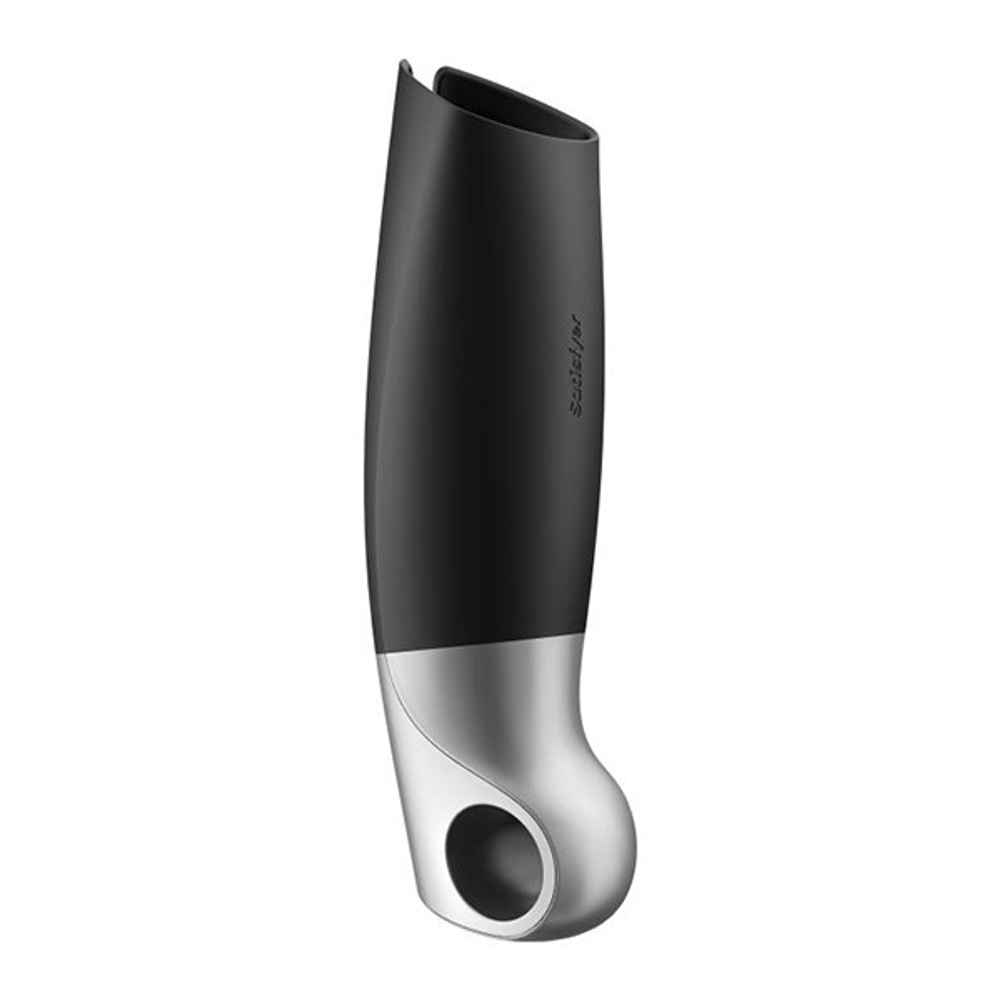 Черный мастурбатор 23см с вибрацией Satisfyer Power Masturbator