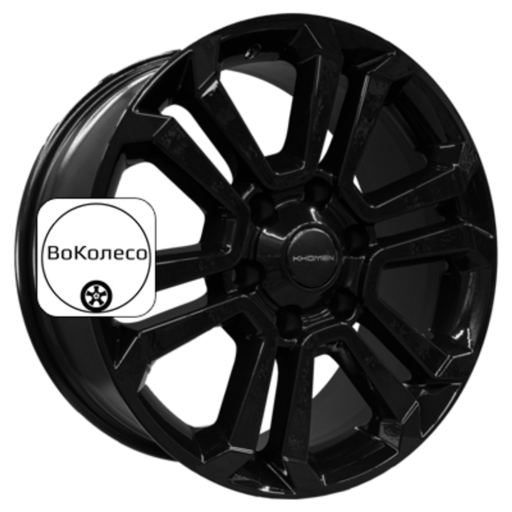 7,5x18/6x139,7 ET25 D106,1 KHW1817 (LC Prado) Black Khomen Wheels