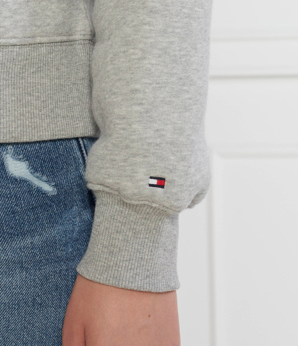 Худи REG VARSITY FLOCK HOODIE Tommy Hilfiger - серый(WW0WW39800)