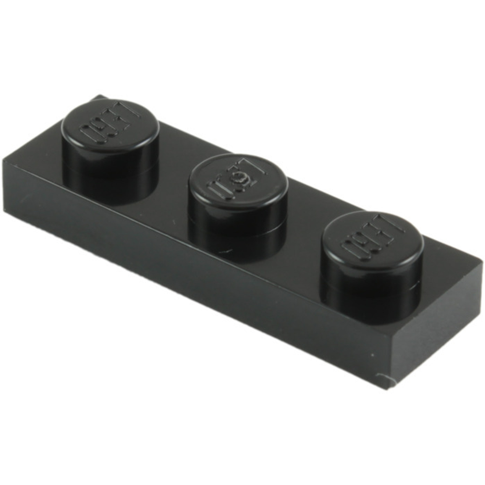 Lego Плитка 1x3 (черная) 362326