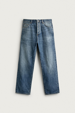 ZARA ДЖИНСЫ STRAIGHT ANKLE FIT, ВЫЦВЕТШИЙ СИНИЙ
