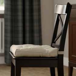 IKEA MALINDA  (ИКЕА МАЛИНДА)  -  Подушка на стул - светло-бежевый 40/35x38x7 см