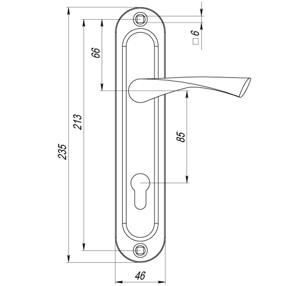 Ручка на планке HANDLE90.CRONA.18-85 (P90 8518 CRONA) AB бронза