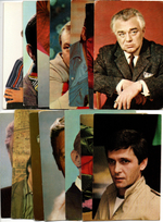 №39 Открытки Артисты и актёры СССР 1970–1980-е г. 25 штук. Цветные, чистые, без повторов