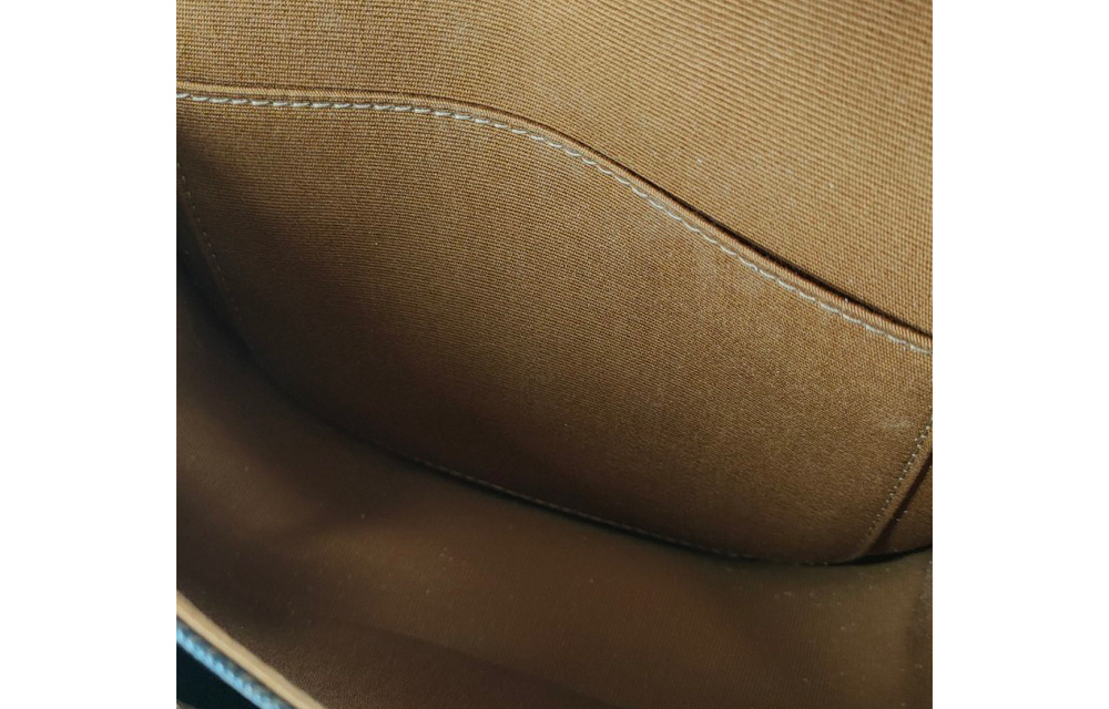 CELINE Folco Coated Artificial Leather With Cow Leather Saddle Bag, Shoulder Bag, Crossbody Bag Medium Women"s Tawny