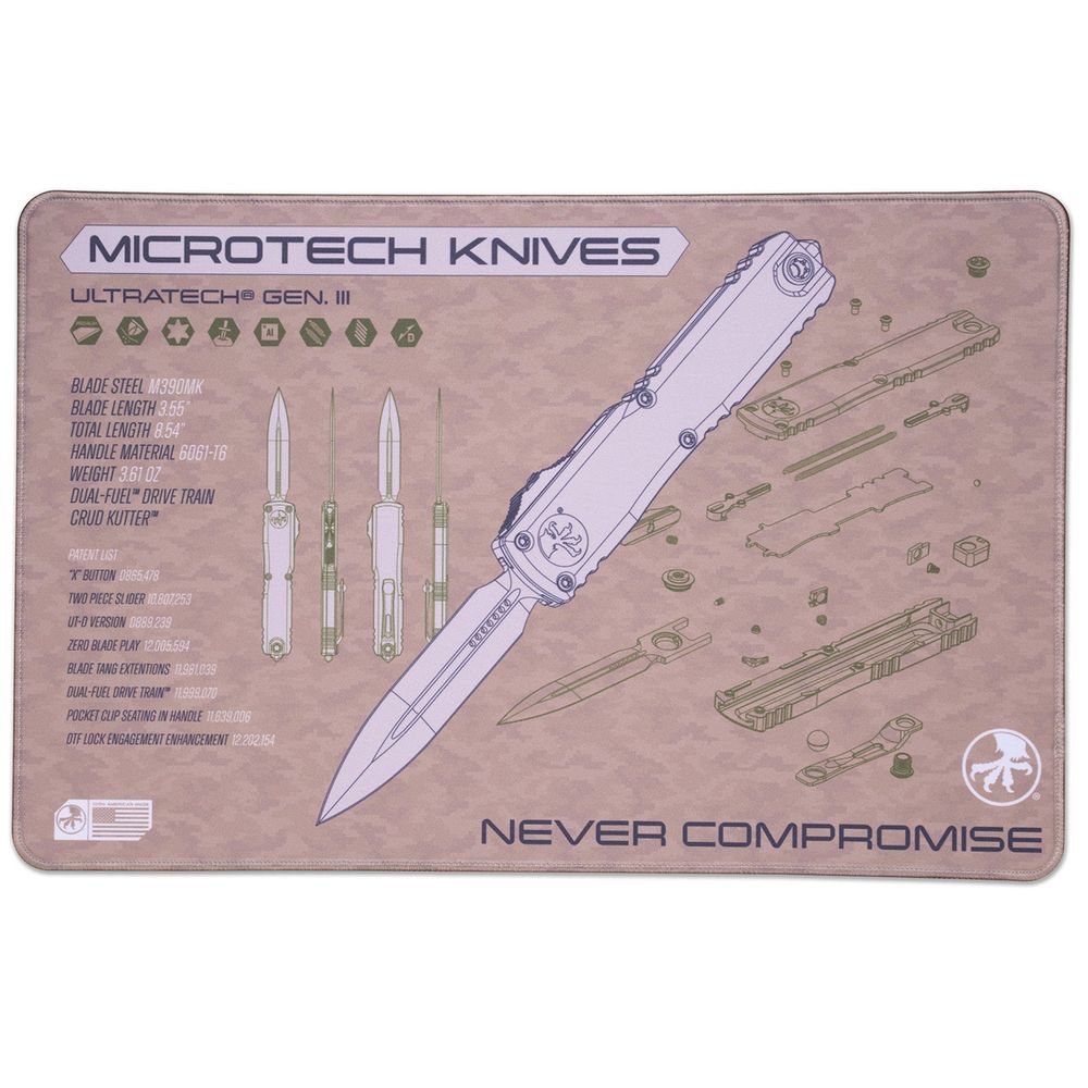 Коврик настольный Microtech Ultratech ZBP Tan, MAT-UTZBP