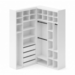 Прихожая 180 см SHTABE S179S01 (Белый-Белый)