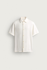 РУБАШКА REGULAR FIT ИЗ РЕЛЬЕФНОЙ ТКАНИ — ZARA · 3277/401