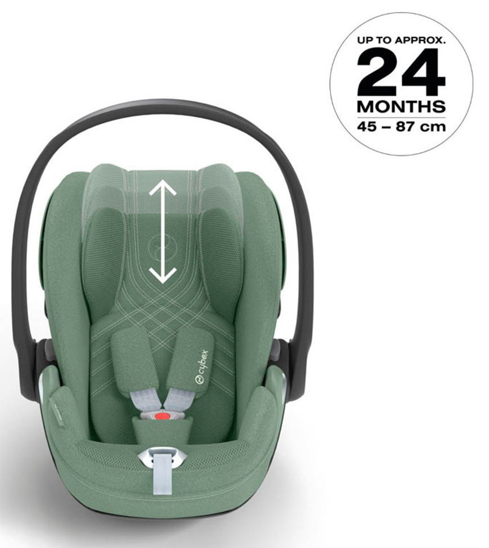 Коляска Cybex Priam IV Chrome Brown complete Cloud T Leaf Green Plus Base T 4 в 1 Leaf Green