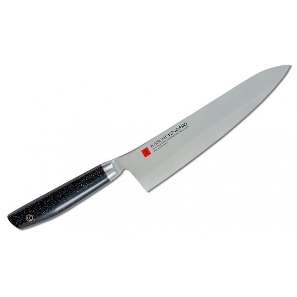 Цена наНож кухонный Шеф Kasumi VG-10 Pro 24 см, сталь VG-10, рукоять искусственный мрамор