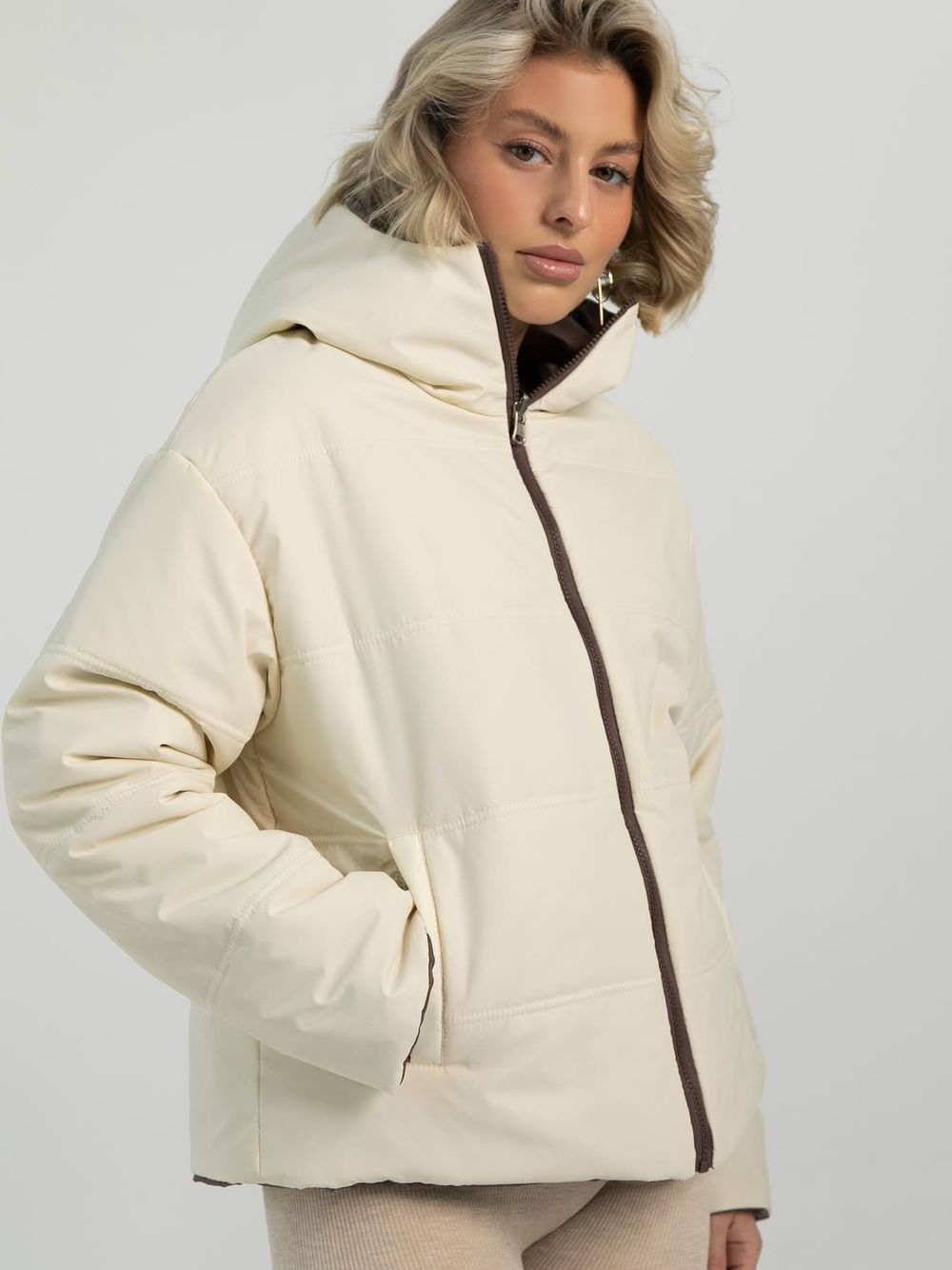 Куртка демисезонная Моё (коричневая) Б16273-2М LT Collection
