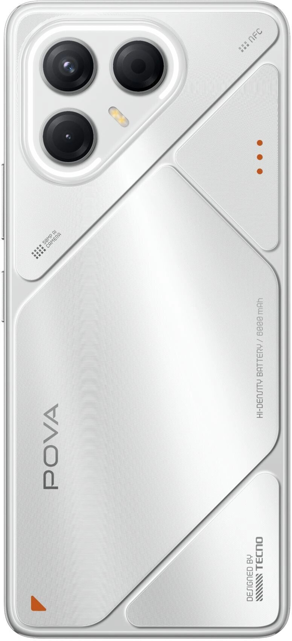 Смартфон TECNO POVA 7 5G 8/256 ГБ Ростетс(ЕАС), Dual nano SIM, серебристый