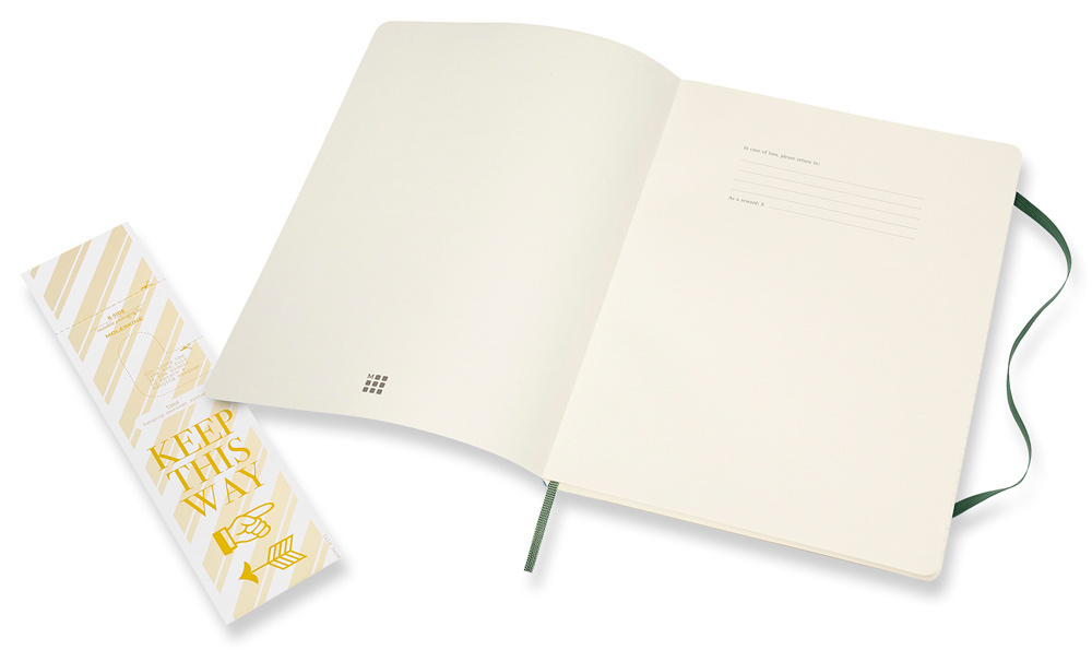 Блокнот Moleskine Classic Soft (QP621K15) 19х25 см, 192стр. в линейку, мягкая обложка, зеленый