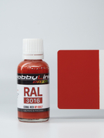 Краска лаковая HobbyLink RAL-3016 Coral Red HP-8557