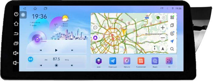 Магнитола для Toyota Corolla E180 2012-2016 (штатная КЗВ) - FarCar монитор 12.3" 2K QLED на Android 14, Быстрая, CarPlay, 4G SIM-слот