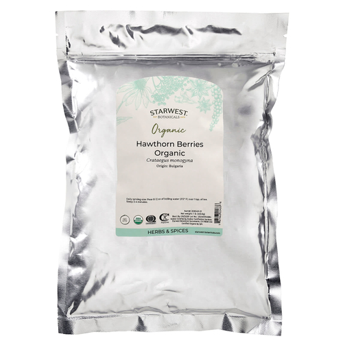 Starwest Botanicals, Цельные ягоды боярышника, Органические, 1 фунт