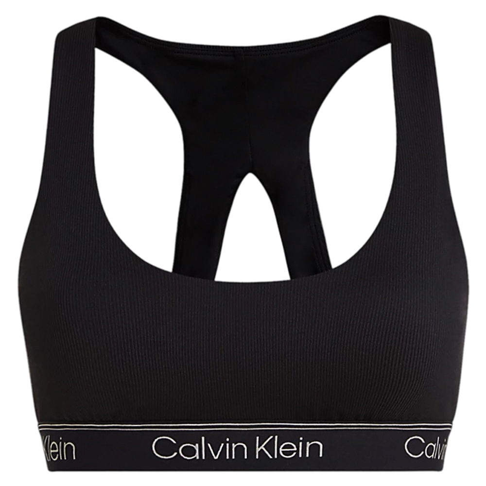 ТОП теннисный Calvin Klein Medium Support Sports Bra - черный