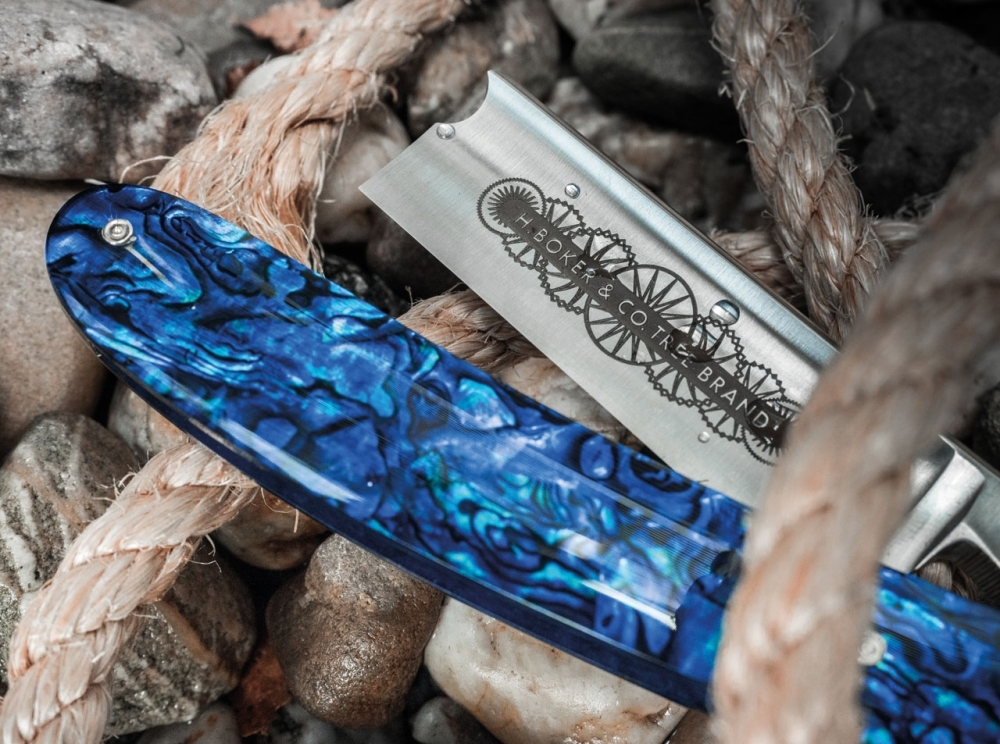 Опасная бритва Boker Manufaktur SOLINGEN 140557 Blue Shell 7/8