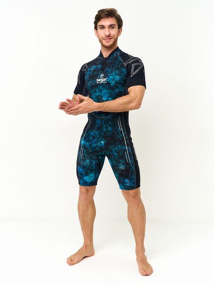 Гидрокостюм Sargan Nero 2.0 Shorty men 2 мм GalaxyAPE-09/черный
