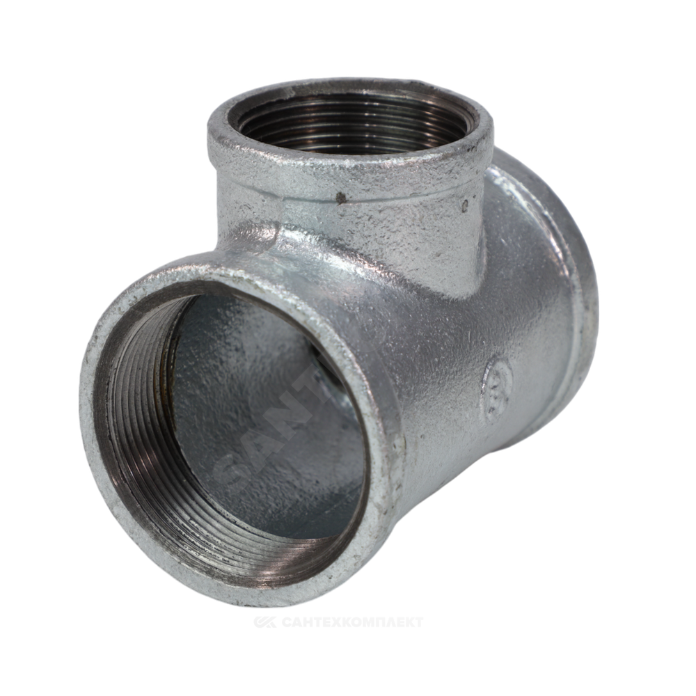 Тройник переходной чугун оц Ду 32х25 (1 1/4"х1") ВР/ВР Fittex PLUS
