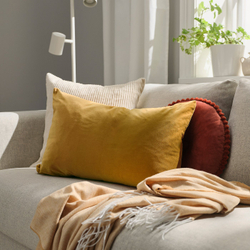 IKEA SANELA  (ИКЕА САНЕЛА)  -  Наволочка на подушку - жёлто-коричневая 40x58 см