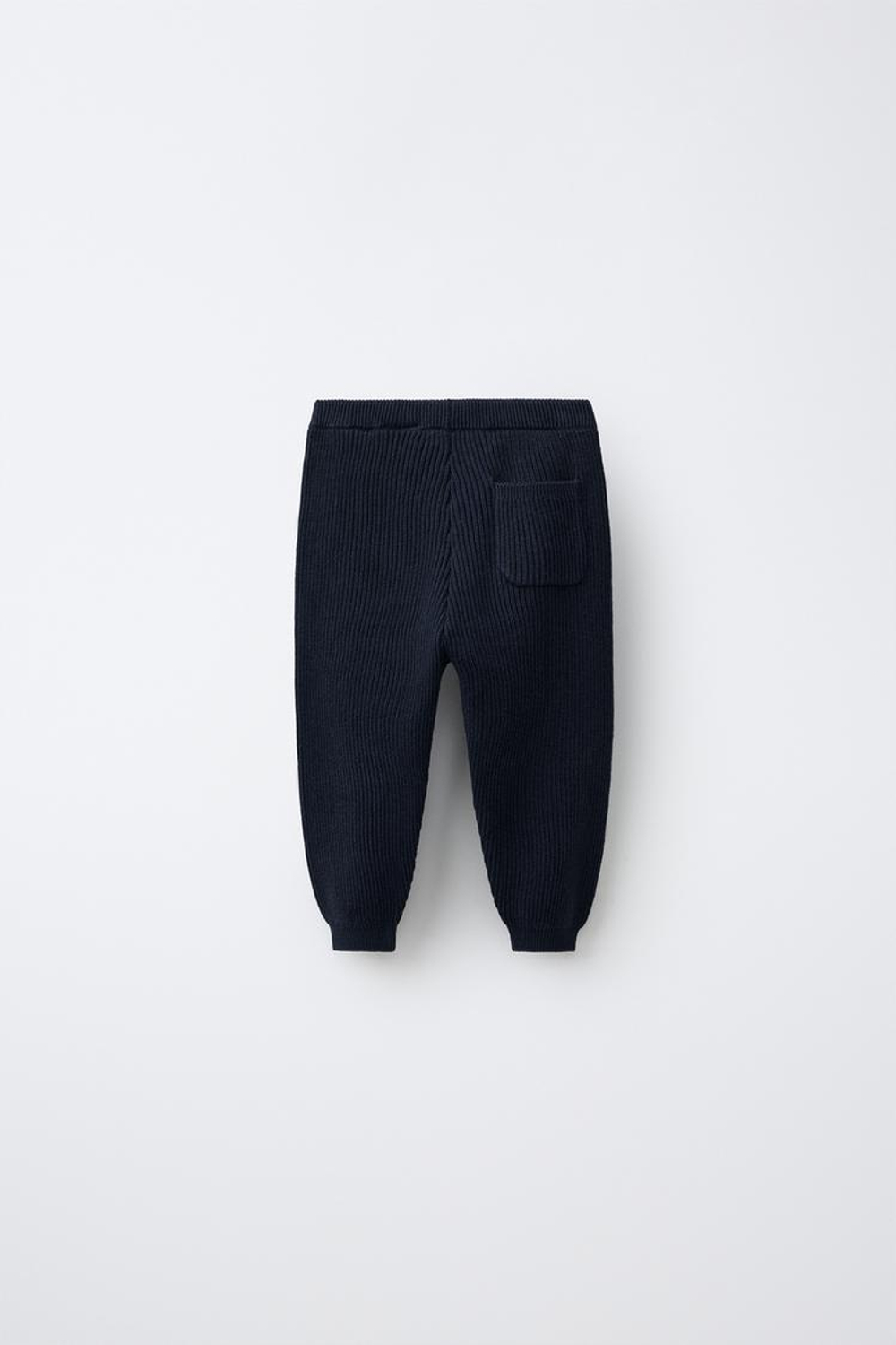ZARA ТРИКОТАЖНЫЕ БРЮКИ-ДЖОГГЕРЫ, СИНИЙ