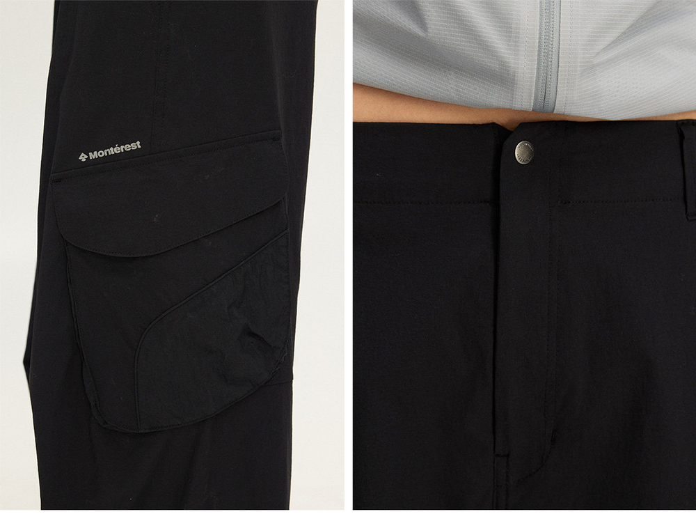WMNS Штаны Nothomme Monterest Wide-Leg Cargo черный