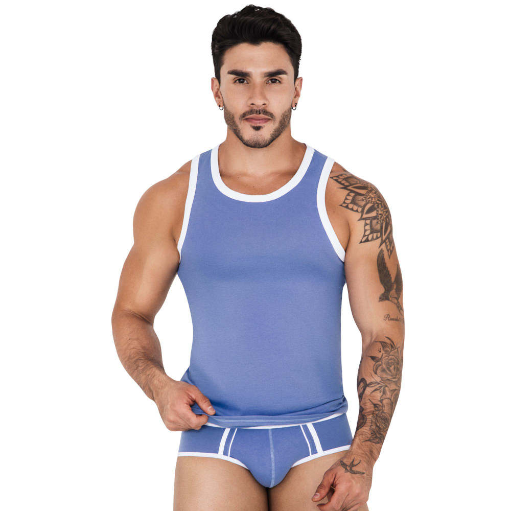 Синяя мужская майка Tethis Tank-Top (Размер: M) (Цвет: синий)