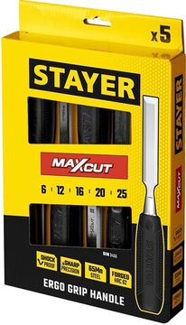 STAYER Max-Cut, 5 предм., набор стамесок (1820-H5)