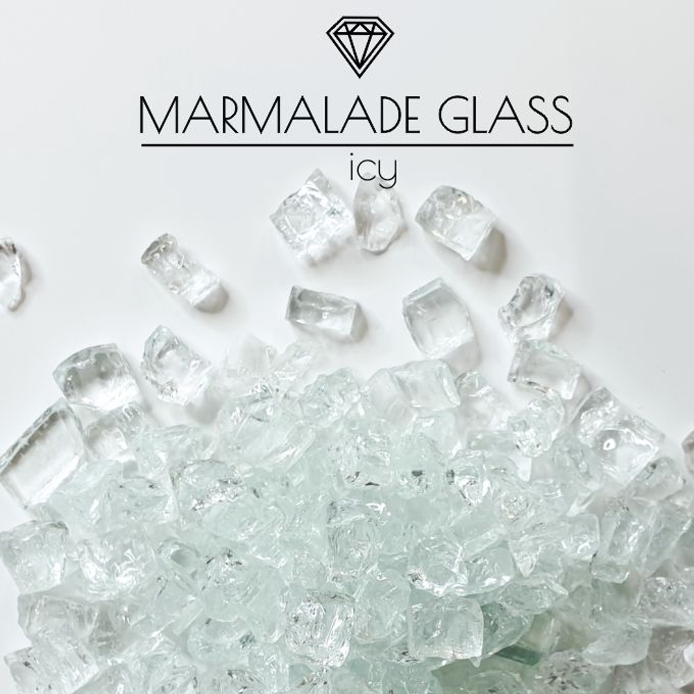 Стеклянная крошка Glass Marmelade, Icy, 400гр