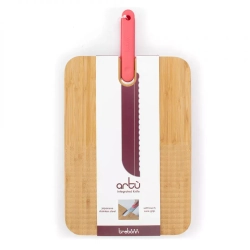 Доска разделочная 43x24x2.4см Trebonn Chopping boards and Knives розовая