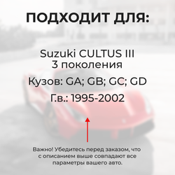 Ремкомплект ограничителей дверей Suzuki CULTUS (III) GA; GB;GC;GD (2 двери, тип 1) 1995-2002