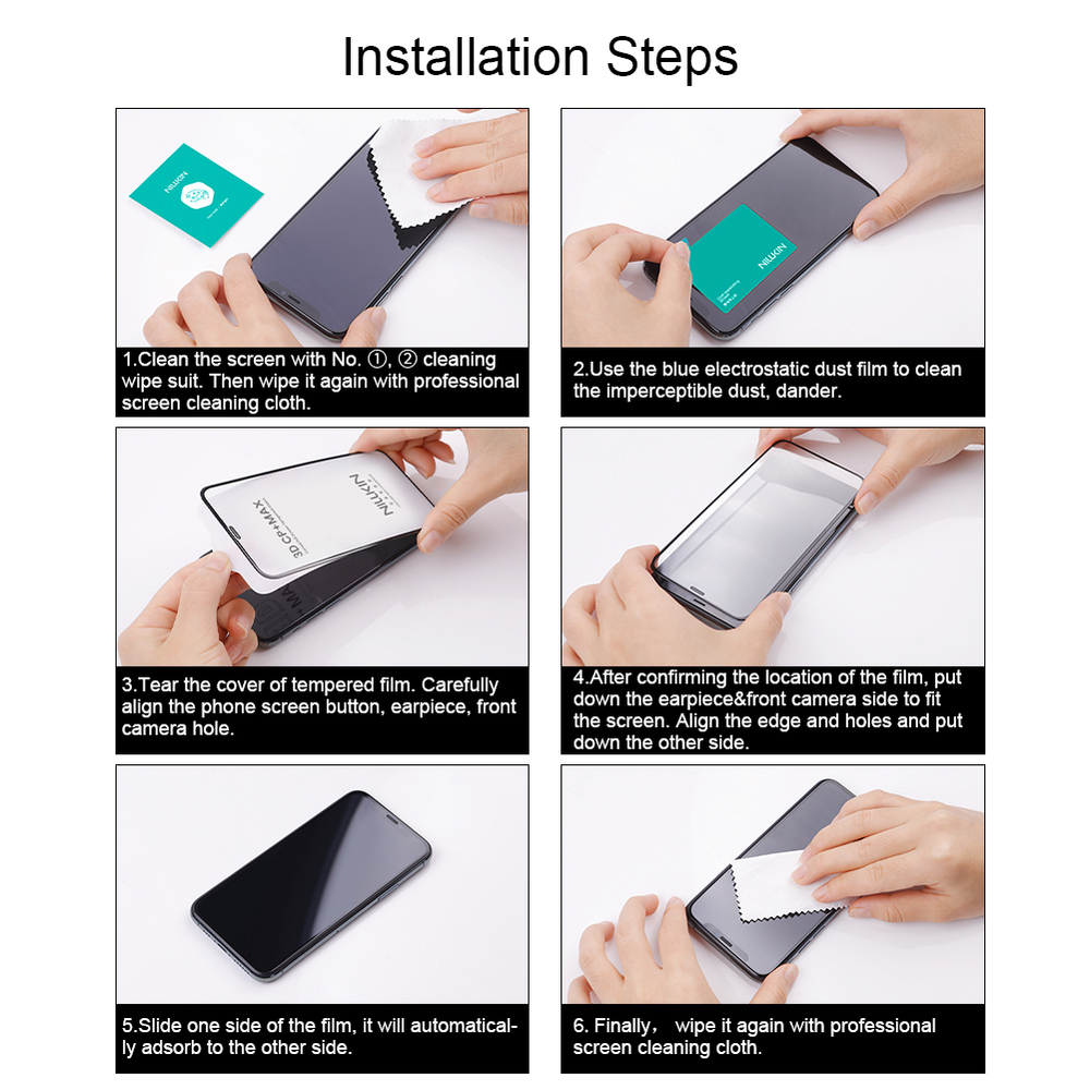 Защитное стекло 3D из закаленного стекла от Nillkin для iPhone 16 Pro, серия 3D CP+MAX Anti-Explosion Glass Screen Protector (закругленные края)