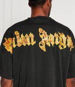 Футболка BURNING PALM Palm Angels - графитовый (PMAA002F 24JER011)