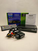Ресивер для телевизора ТВ приставка Орбита HD-911DC DVB-T2 DVB-C HDMI