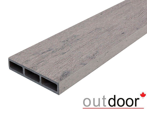 Доска ДПК Outdoor 115*22*3000 мм. СТОРМ Грэй серая микс