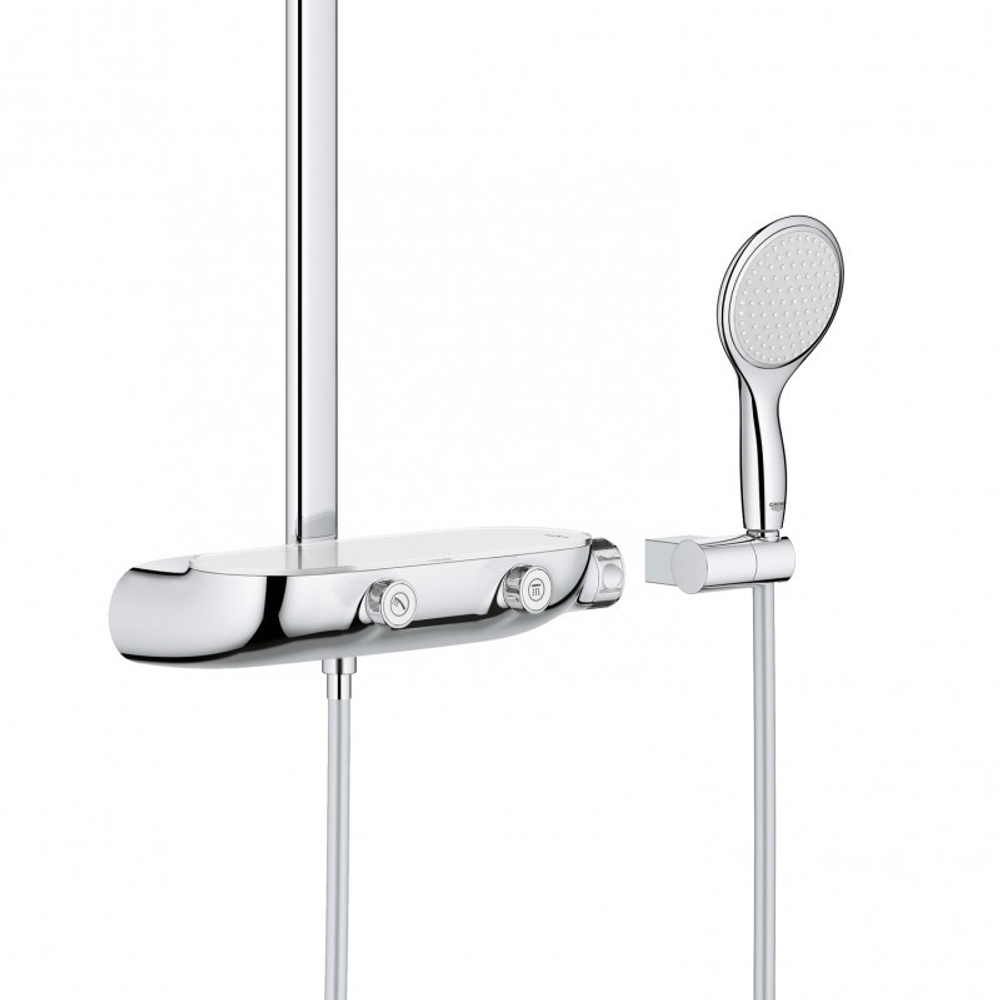 Душевая система с термостатом GROHE Rainshower SmartControl Mono с верхним и ручным душем, хром