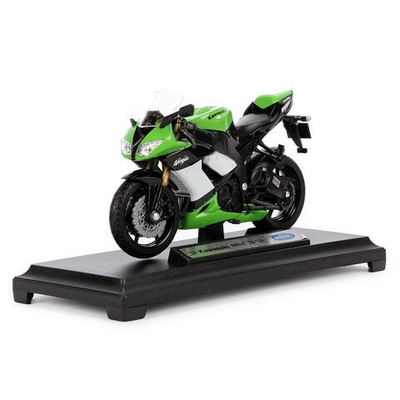 Мотоцикл ин. мет. 1:18 "2009 Kawasaki Ninja zx-10r" в коробка 12809PW (Kinsmart)