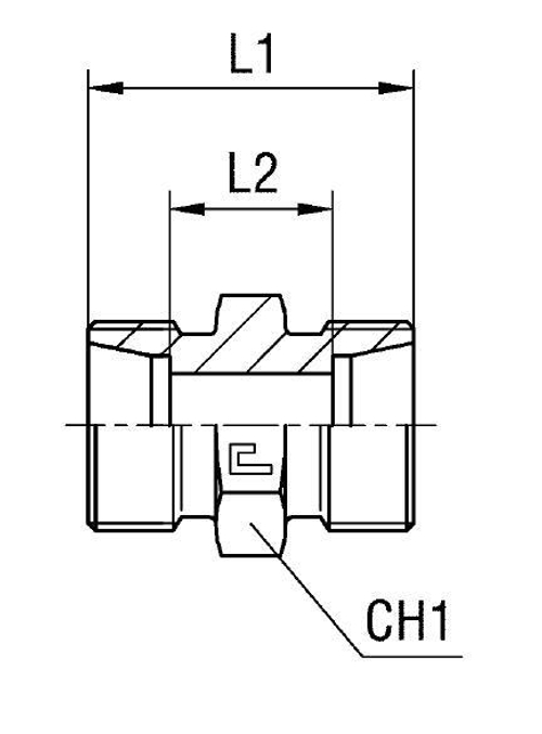 Соединение P DL10 16х1.5 (корпус)