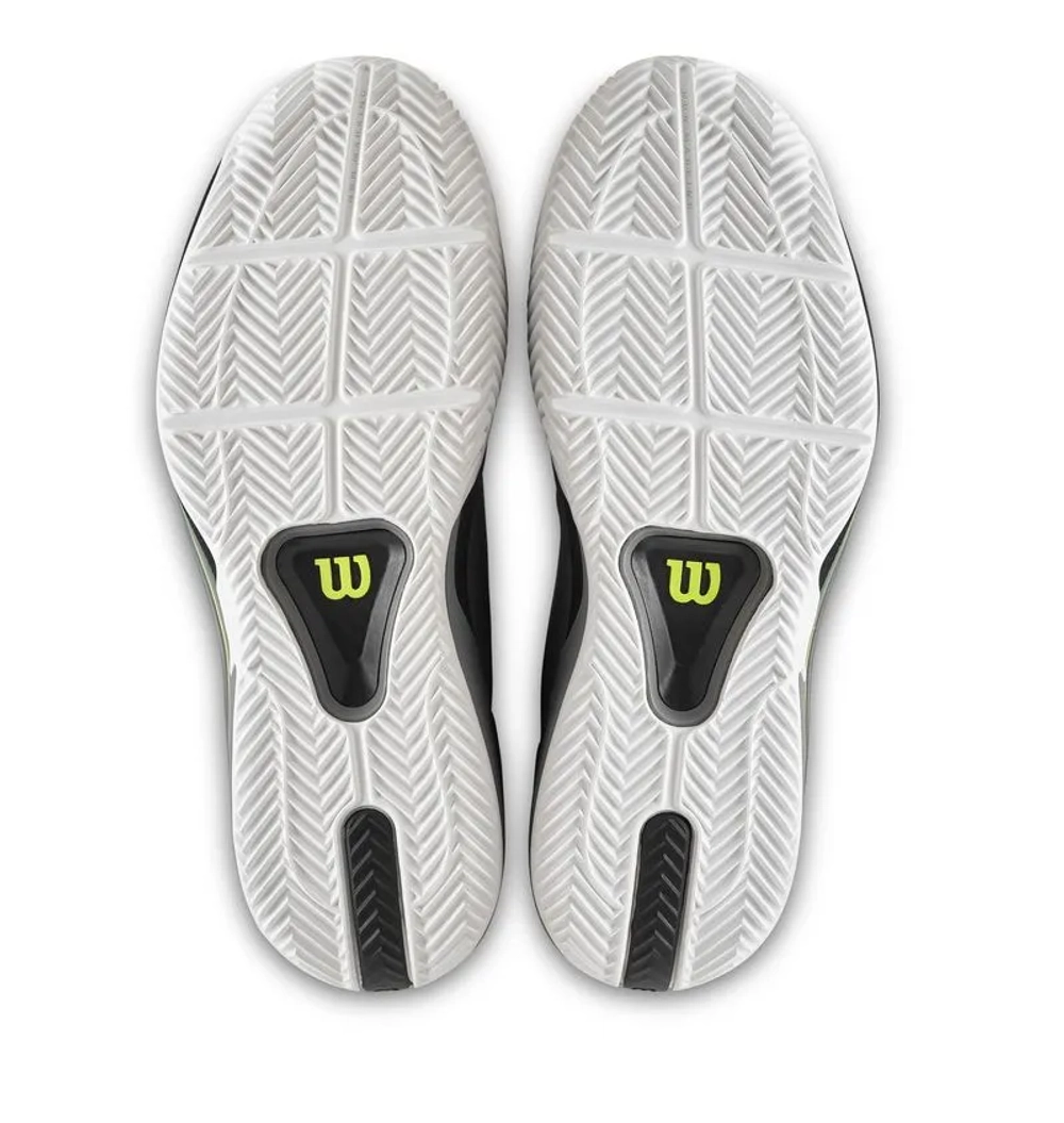 Мужские кроссовки теннисные Wilson Rush Tour 5 Clay - titanium/black/safety yellow