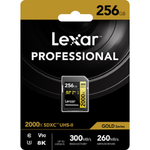 Карта памяти Lexar Professional SDXC 256GB 2000x 300MB/s V90 UHS-II