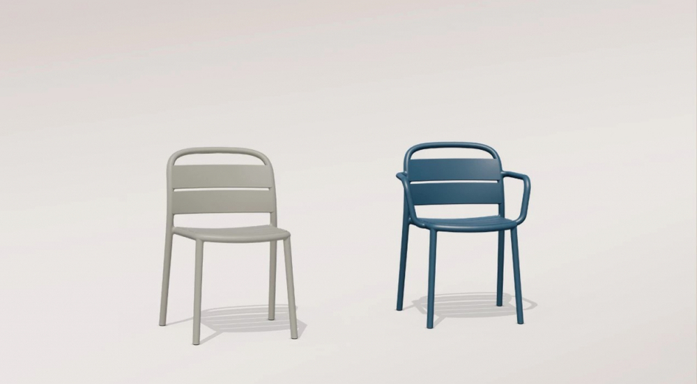 Стул пластиковый Papatya Balat-S, светло-серый