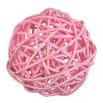 Шары декоративные из ротанга 5 см, 12 шт, №02 св. розовый, Blumentag BRF-5