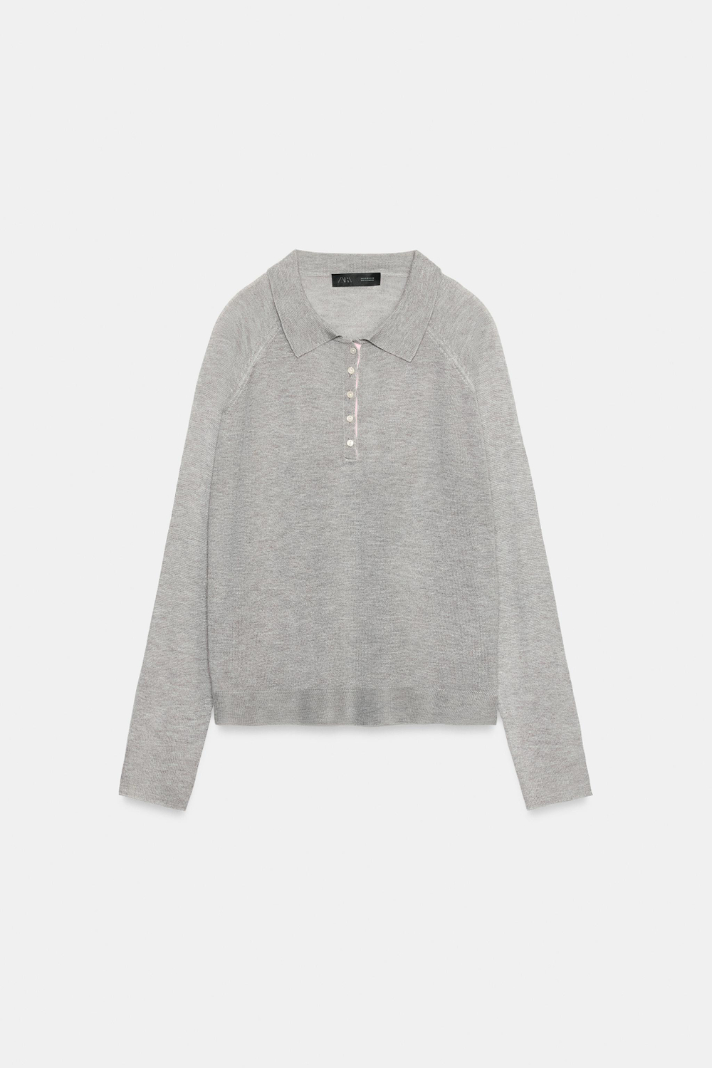 ОДНОТОННЫЙ ТРИКОТАЖНЫЙ СВИТЕР ПОЛО — ZARA