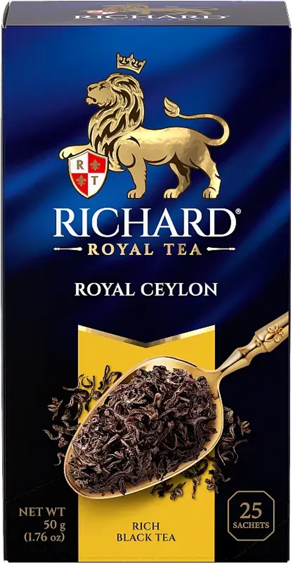 Richard Royal Ceylon Чёрный чай, 25×2г. Ричард
