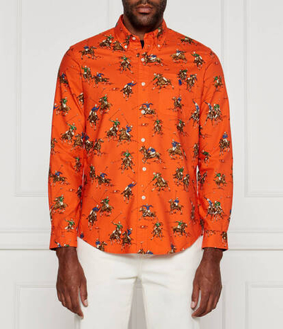Рубашка POLO RALPH LAUREN - оранжевый(710950408)