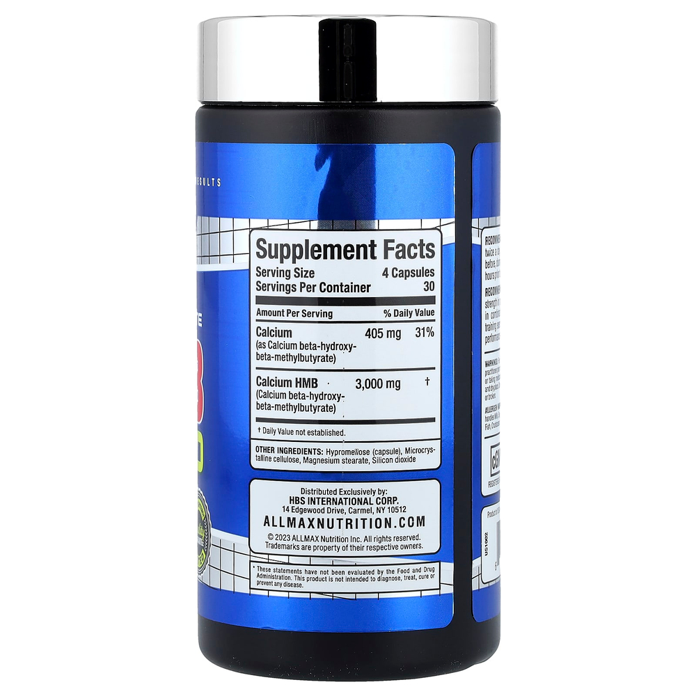 ALLMAX, Essentials, HMB 3000, 120 вегетарианских капсул